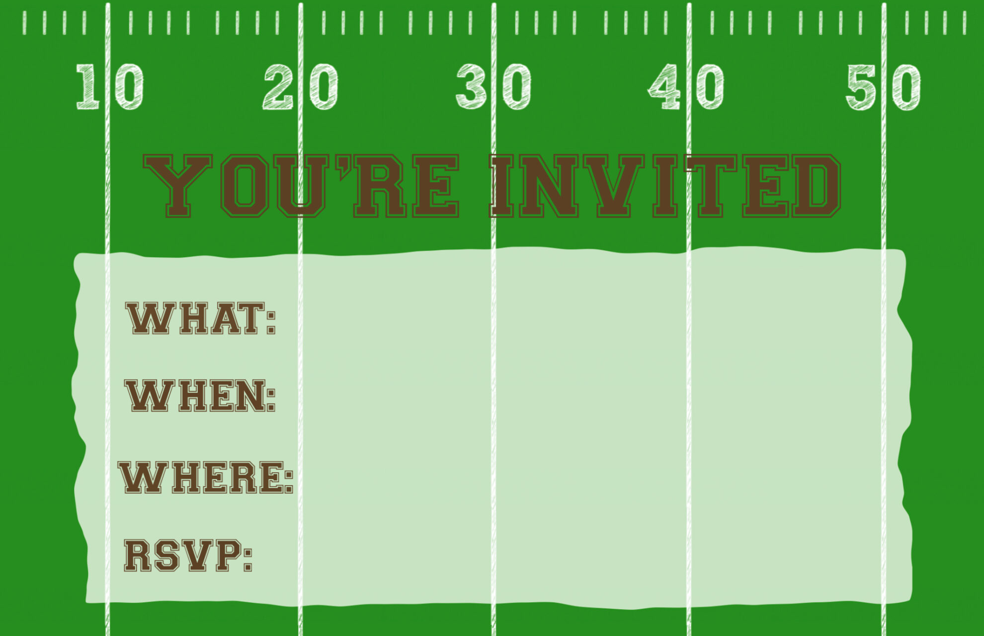 football party invitation template {free printable} - paper trail